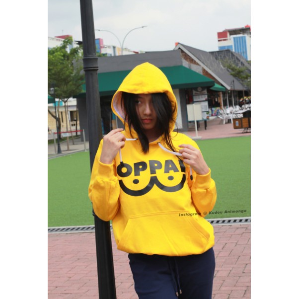 Hoodie Oppai Saitama One Punch Man OPM Fleece