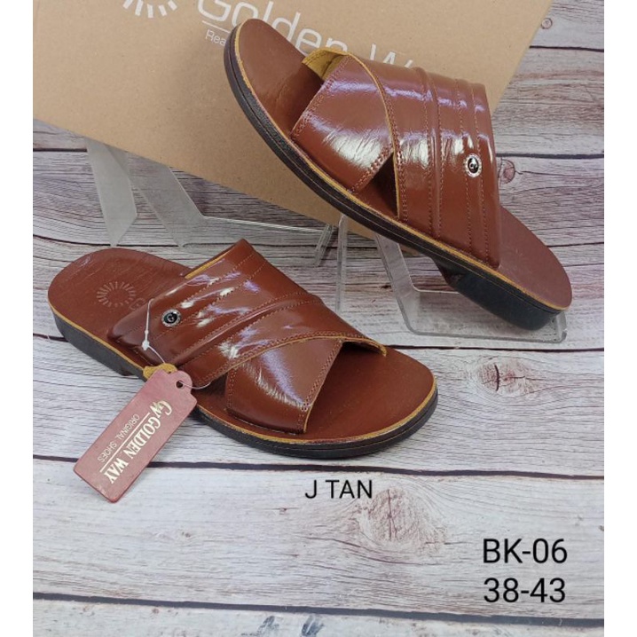 SANDAL KULIT ASLI PRIA GOLDEN WAY GK-06