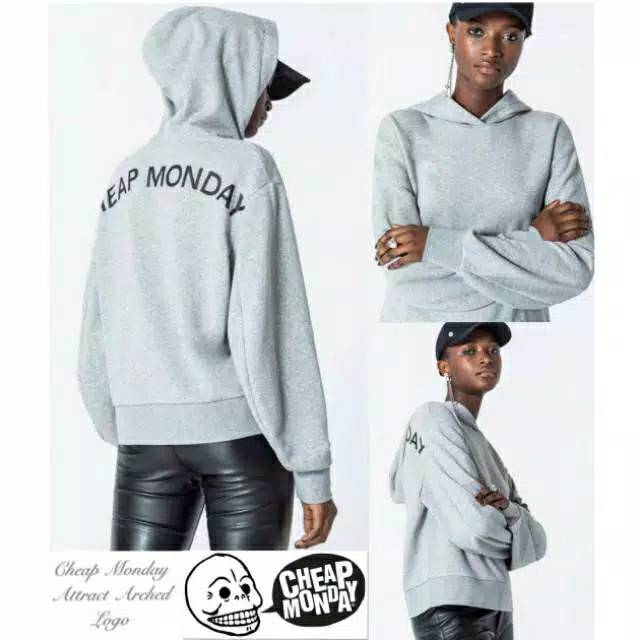 Cheap Monday Attract Arched Logo Hoodie