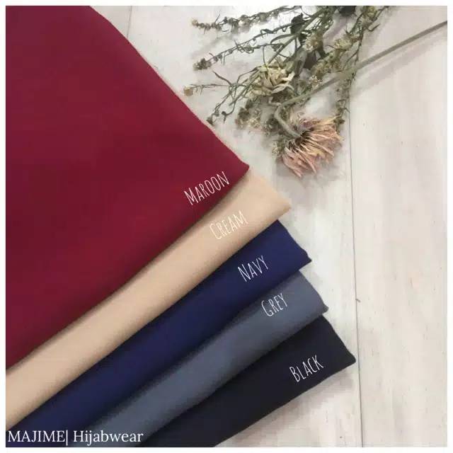 Hijab/jilbab segiempat saudia rawis/ square hijab polos/ segi empat ansania polos katun-3