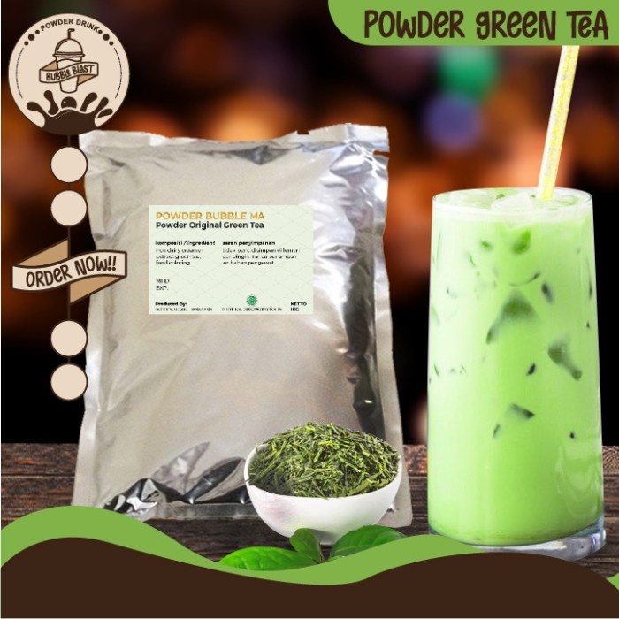 

BUBUK GREENTEA/POWDER RASA GREENTEA/GREENTEA POWDER PREMIUM 1 KG