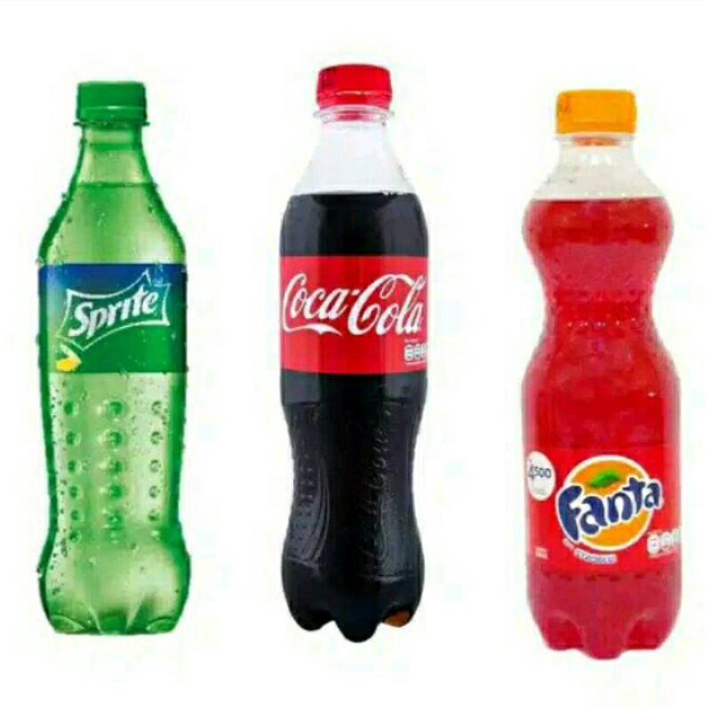 

sprite fanta cocacola 390ml 1 pak isi 12