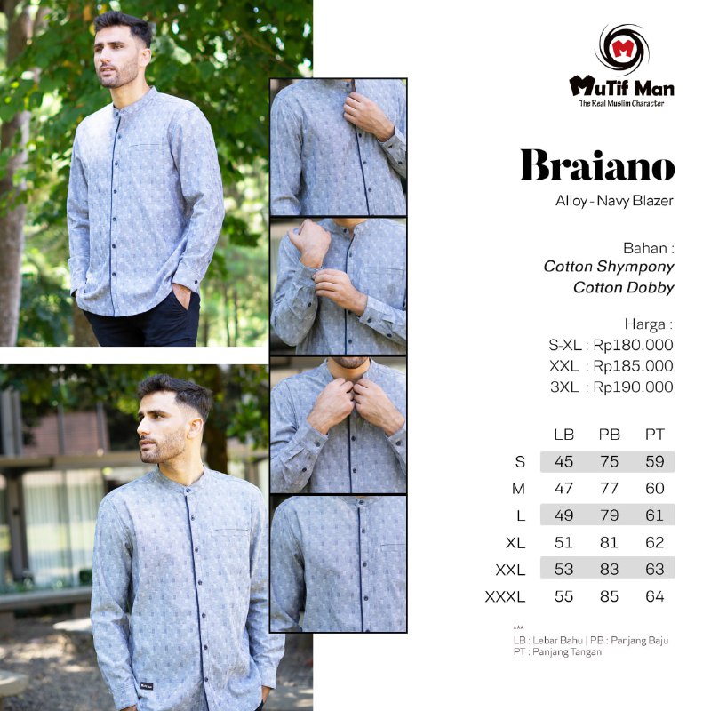 SARIMBIT MUTIF BRAVINA NAVY BRAIANO NAVY AUREL AZRIEL ORIGINAL MUTIF