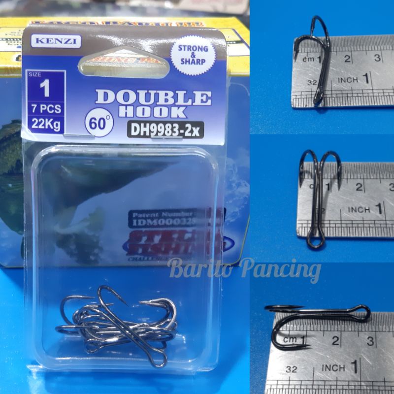 Kenzi Double Hook 60 derajat Fishing Hook