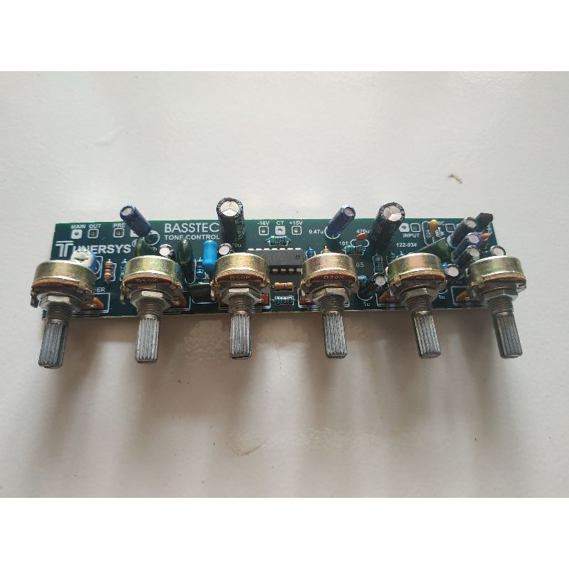 Kit Tone Control Mono 6 Potensio Mic Subwoofer Bass Treble Middle TC005