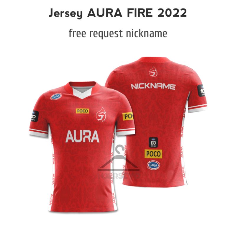 jersey GAMING AURA FIRE 2022 (free request nickname)