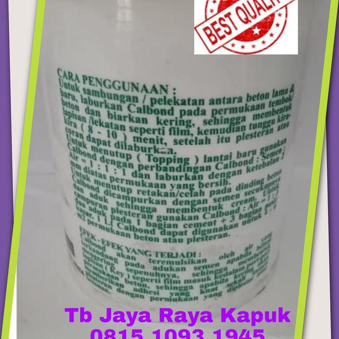 

Lem Calbond Perekat Beton Ustron U-Stron Calbon 1Kg Bonding Agent