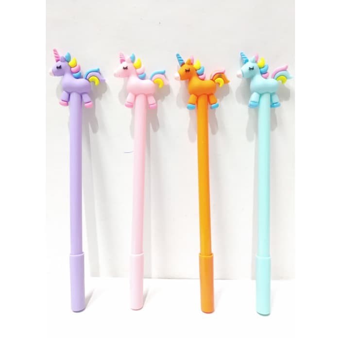 

Pulpen Bolpen Kepala Unicorn Alat Tulis Gel Hitam 0.5 mm Tipe K -