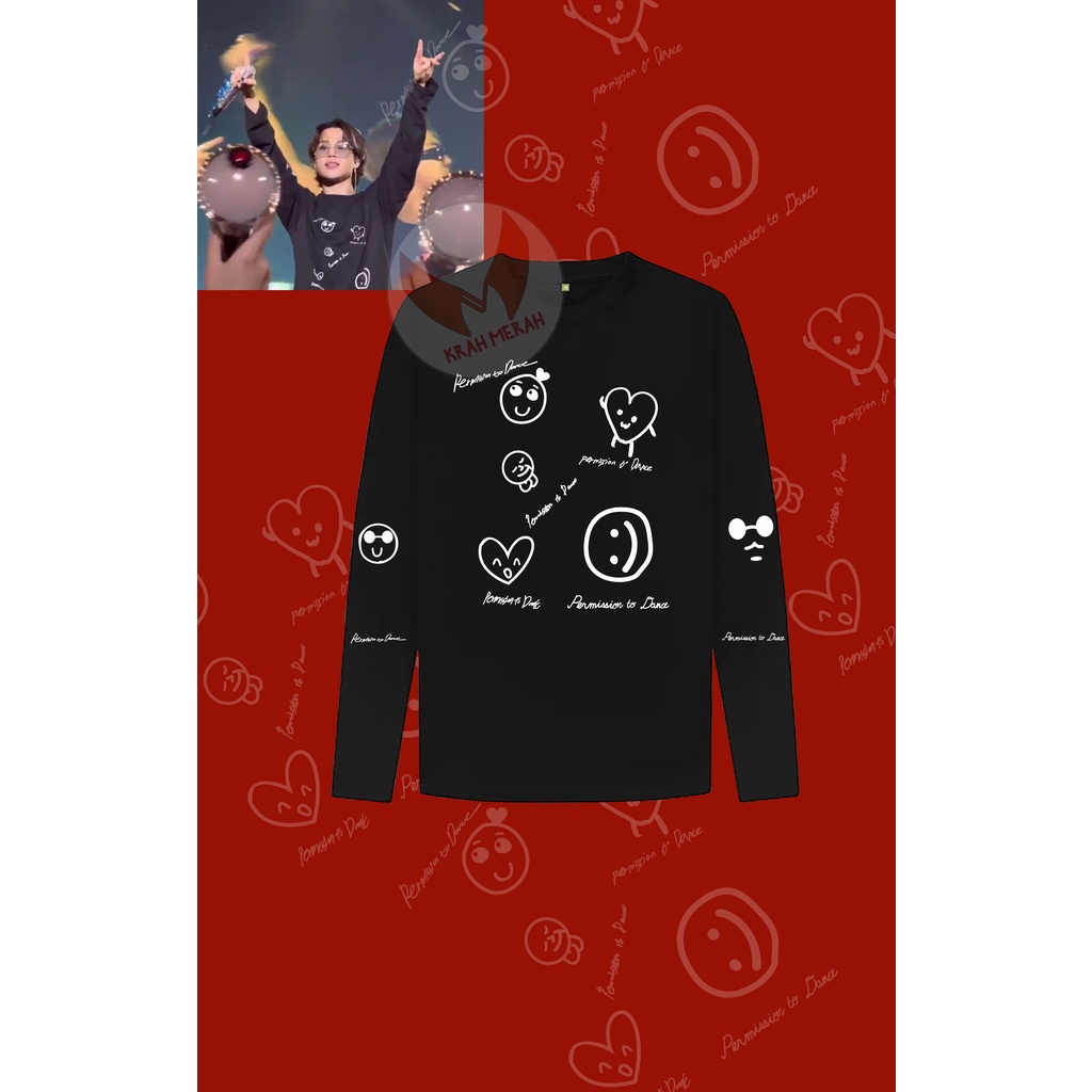 Kaos Tshirt Lengan Panjang BTS Jimin PTD On Stage