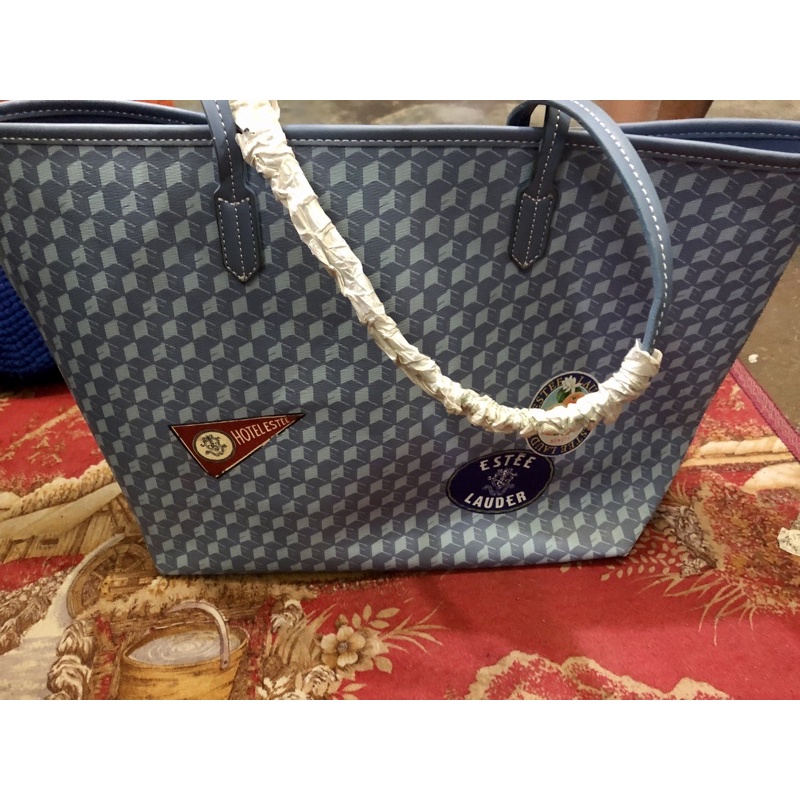 Tas Estee Lauder biru tote (SOLD)