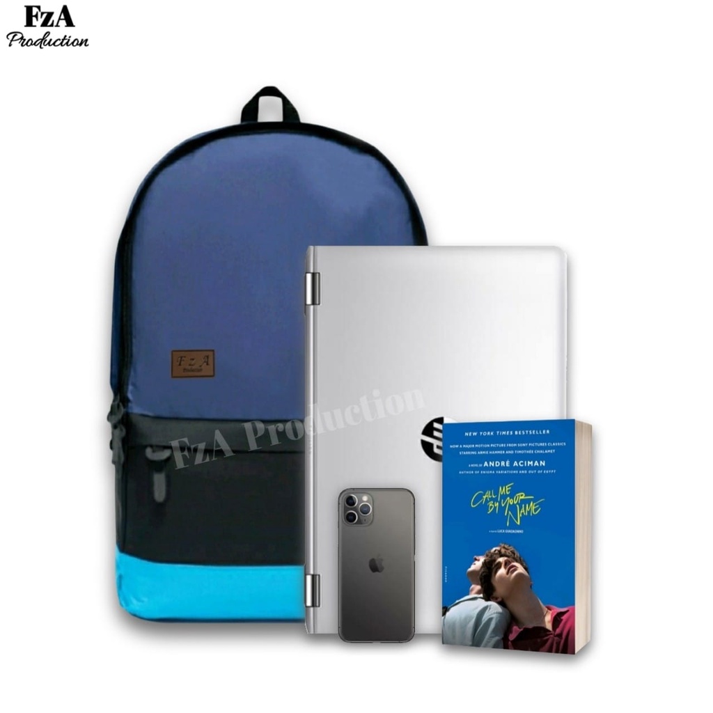 Tas Ransel Punggung Distro Casual Pria Wanita / Tas Ransel Laptop Original - FzA FREE Tas Slempang Kulit