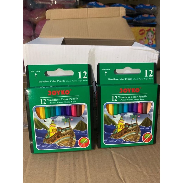 

Pensil Warna Joyko 12 Warna Panjang/Pendek