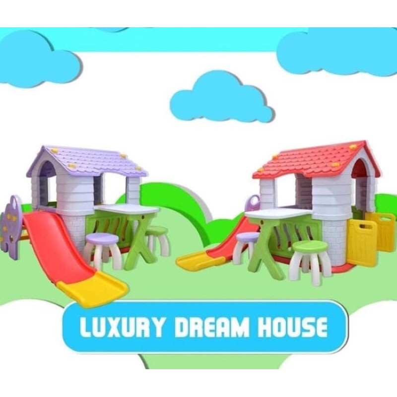 Tobebe bighappy playhouse with slide