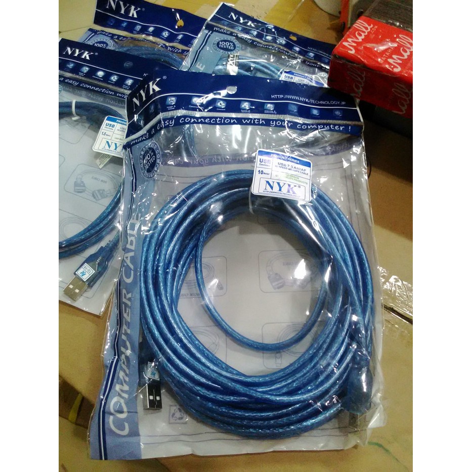 Kabel USB Extension panjang 10meter NYK