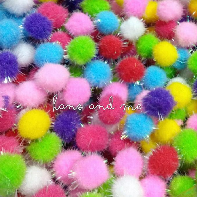 

Pompom Gliter Metalik 15mm Pom Pom Glitter 1.5cm