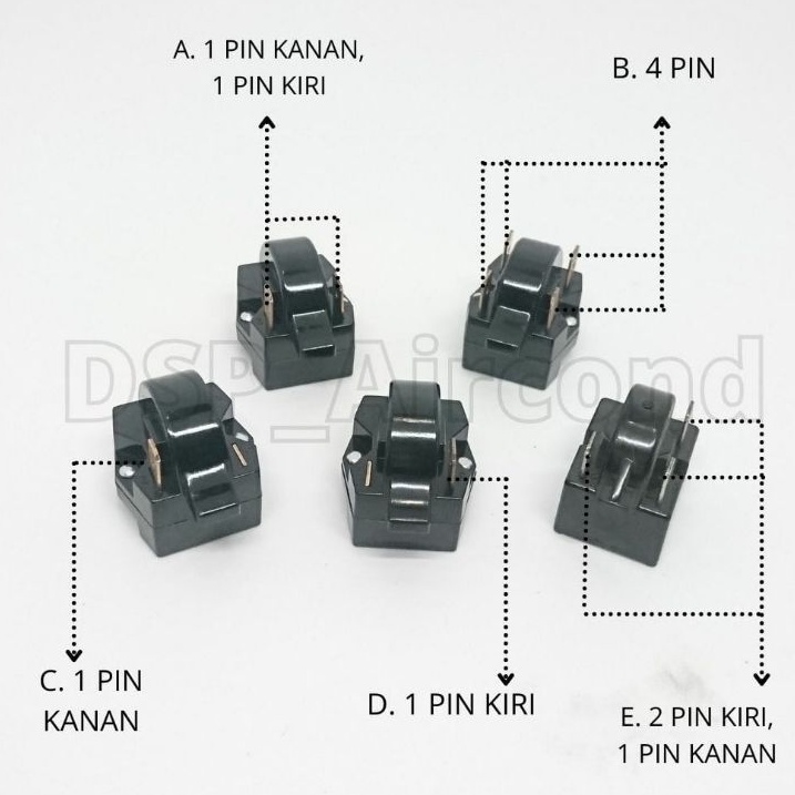 Relay Kulkas Ptc Soket Kaki Campur