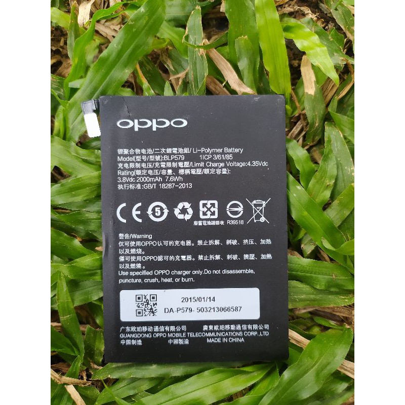 Baterai Oppo R5 BLP579 BLP-579 BLP 579 ORIGINAL