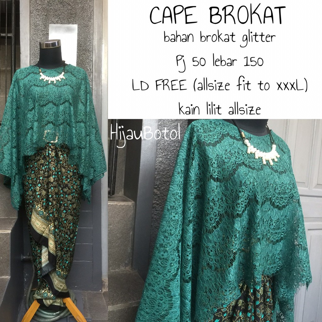 HARGA PROMO!!!!! KEBAYA CAPE BROKAT / KEBAYA BROKAT / KEBAYA BROKAT MODERN / KEBAYA KONDANGAN