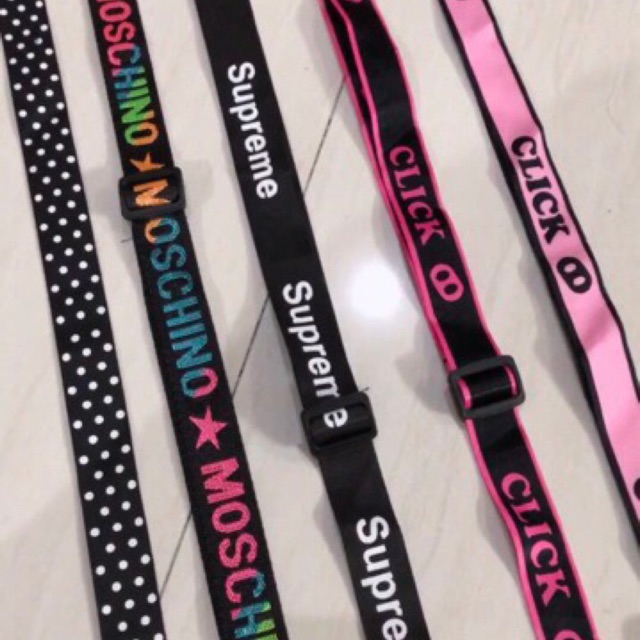 STRAP HP READYSTOCK! 5 Motif!! Polkadot moschino supreme pig black and pink