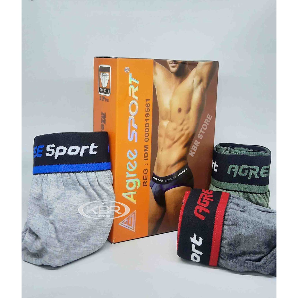 WF STORE AGREE SPORT CELANA DALAM ISI 3 PCS