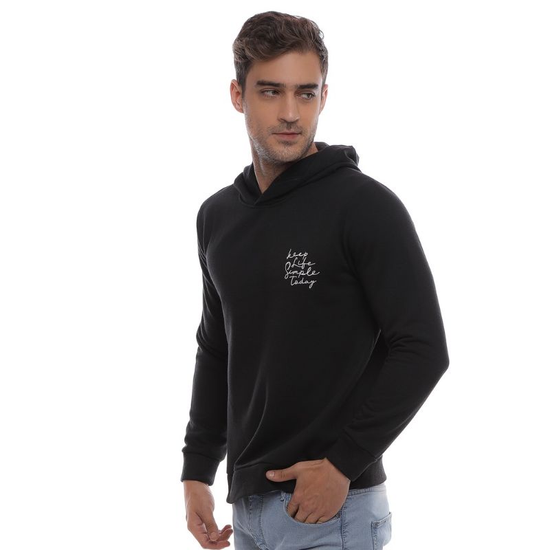 Simplism hoodie simple today hitam size XL