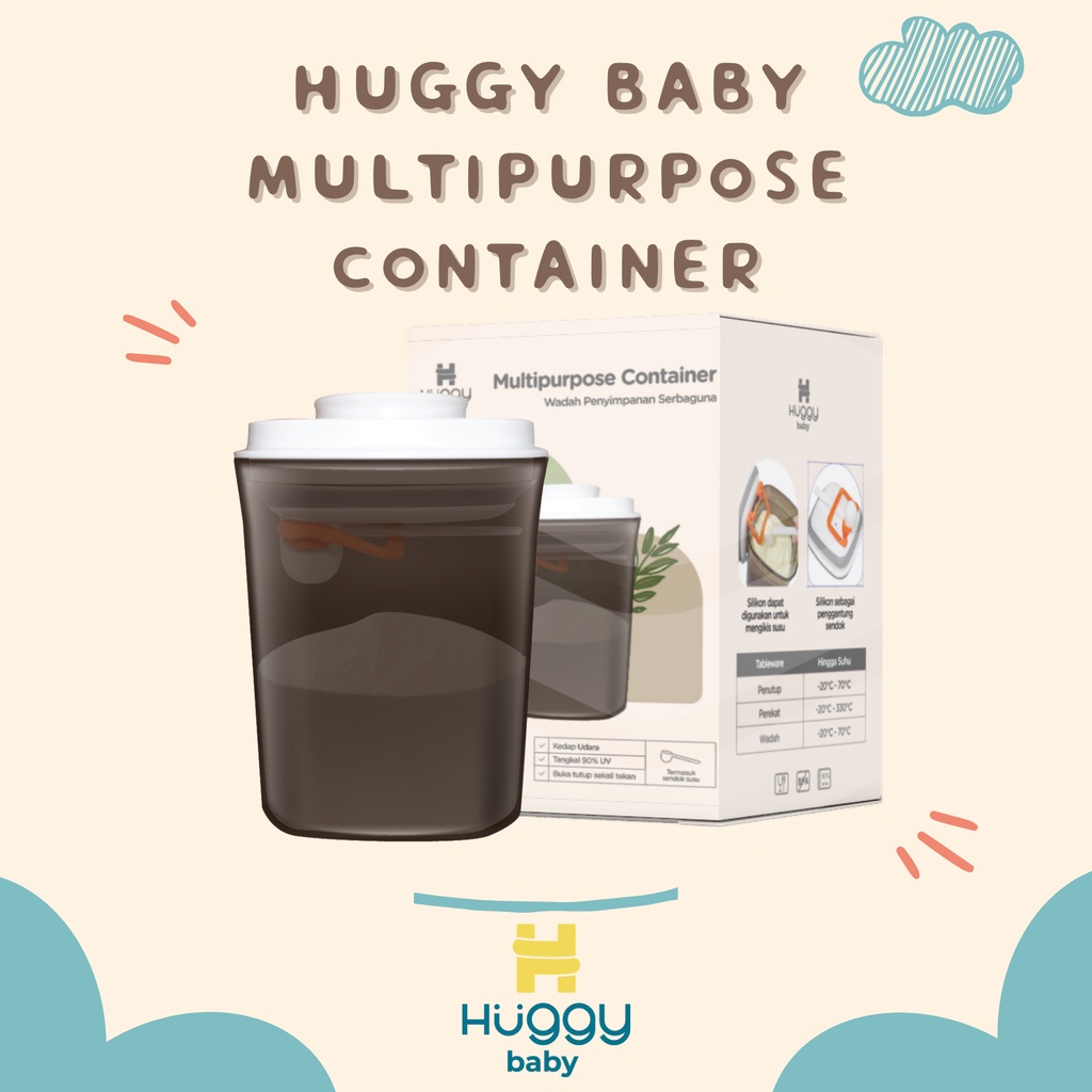 Huggy Baby MS002 Multipurpose Container 700ml | Kotak Susu Wadah Makanan Serbaguna