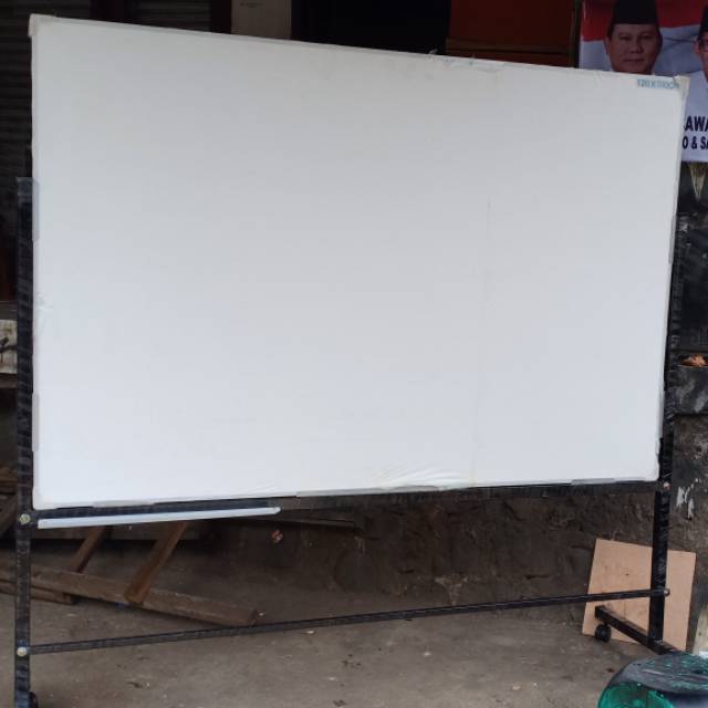 

papan tulis whiteboard standing singgel uk 120x240