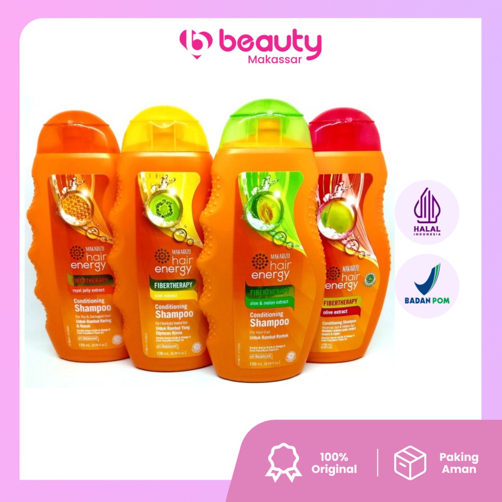 Makarizo Hair Energy Shampo/ sampo makarizo /  Shampoo makarizo/ Shampoo/ Perawatan Rambut