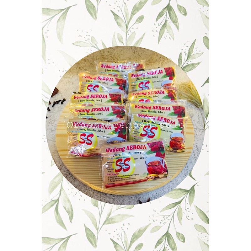 

Wedang Seroja (Sereh, rosella, jahe)