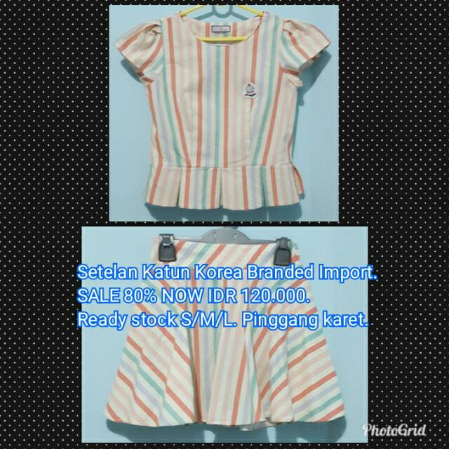 Setelan Wanita Korea Katun Branded Import Murah Banget SALE 80%