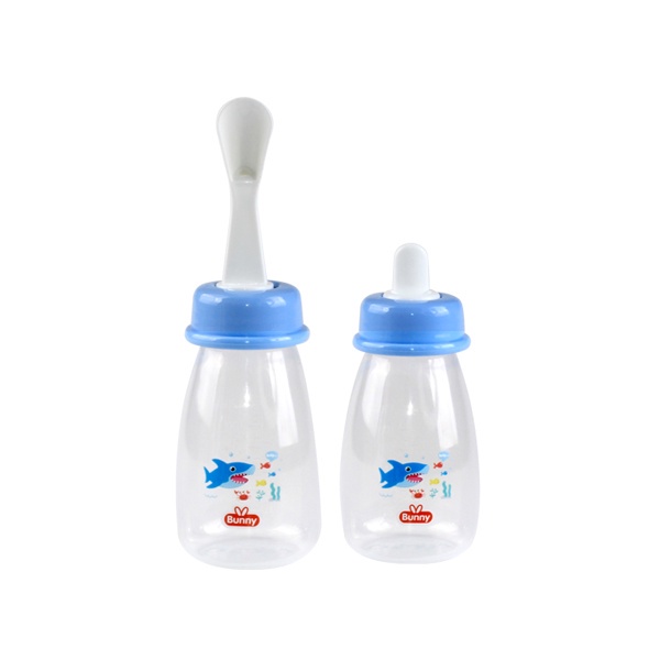 BOSU378 LUSTY BUNNY BOTOL SENDOK 4OZ PP SQUUEZE FEEDER WITH PP SPOUT AND PP SPOON ADB2808