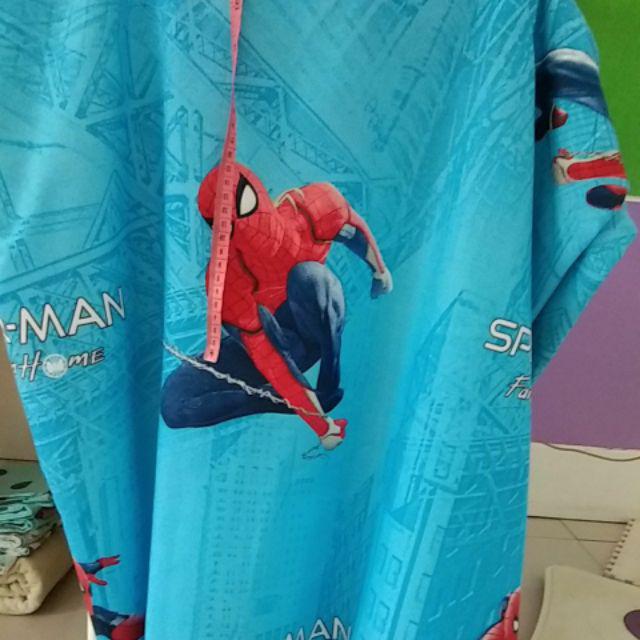 Kain Bahan Sprei Meteran Katun Motif Spiderman Far From Home