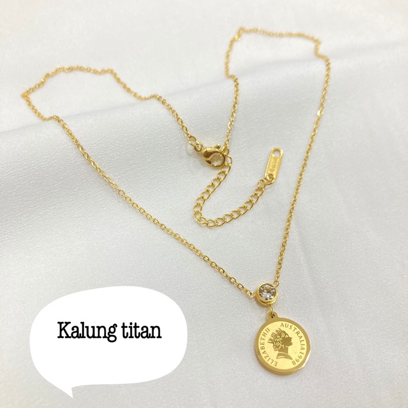 Kalung liontin titanium