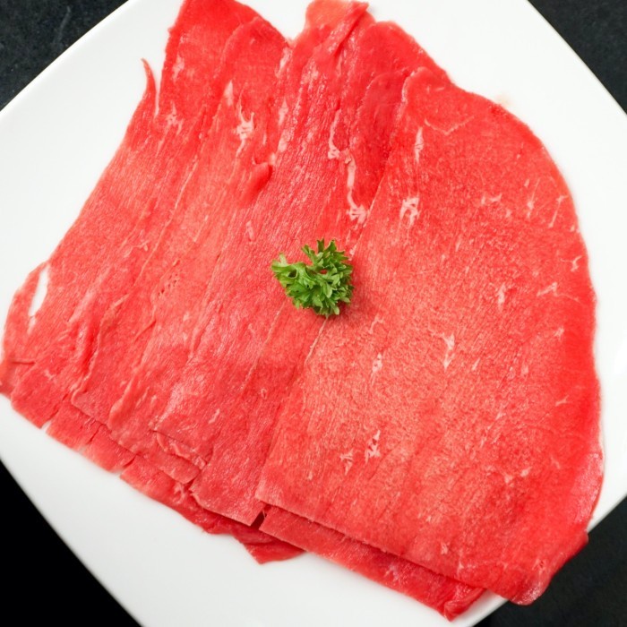 

DAGING AUS WAGYU TOPSIDE BEEF SLICE SUKIYAKI / YAKINIKU MB 3-5 250gr