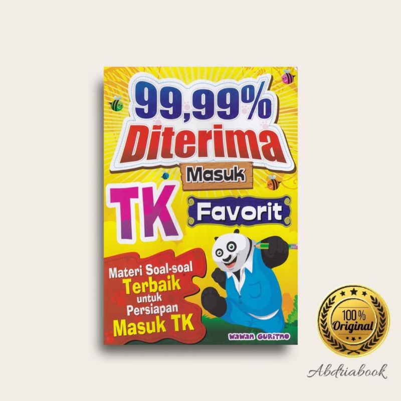 Buku 99,99% diterima masuk TK favorit Bonus alat tulis