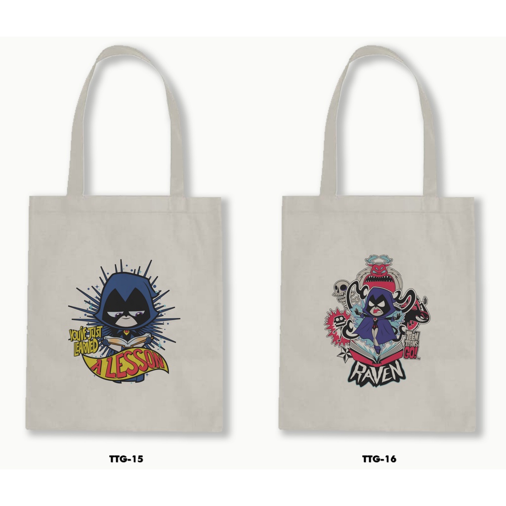 TOTE BAG BLACU - TEN TITANS GO! 1