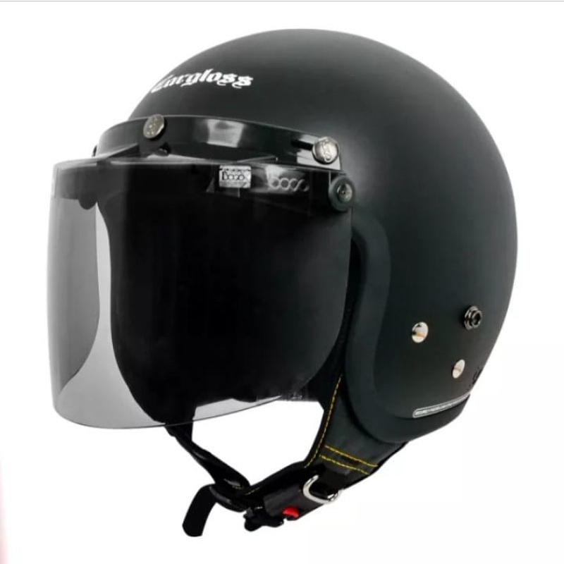 Helm Cargloss  Hitam DOFF CFM identik original  packing aman FREE KARDUS DAN BUBBLE WRAP SNI Bisa CO