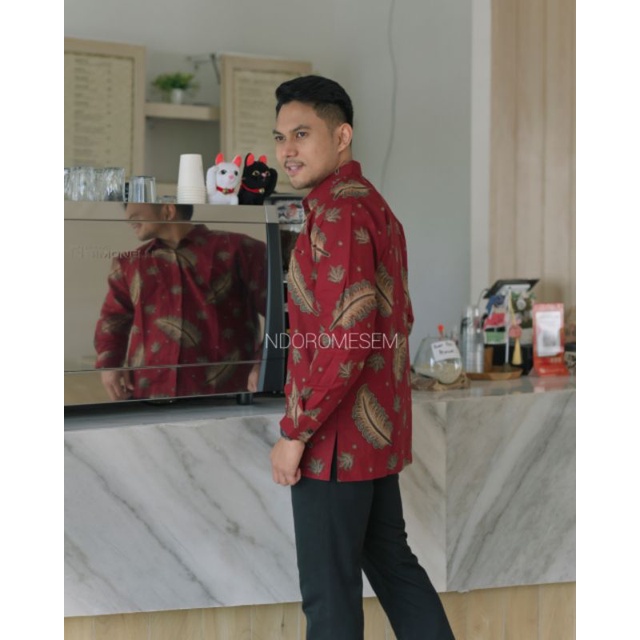 batik ulu merah ndoromesem katun halus furing G3