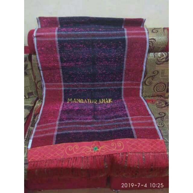 Real pict Ulos Bintang Maratur rambu padat bordir rumbai bordir Mangatur Anak/Mangatur Boru