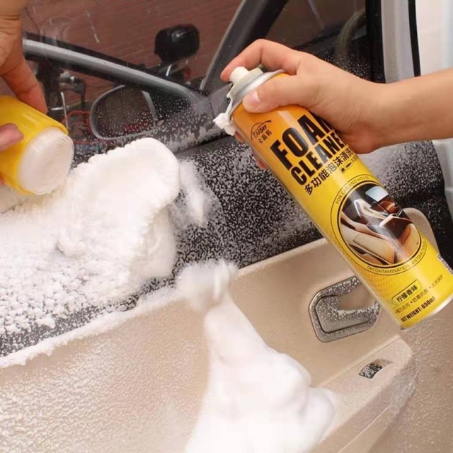 Foam Cleaner Spray Multifungsi Car Interior Agent Leather Cleaner 650ml - FC650