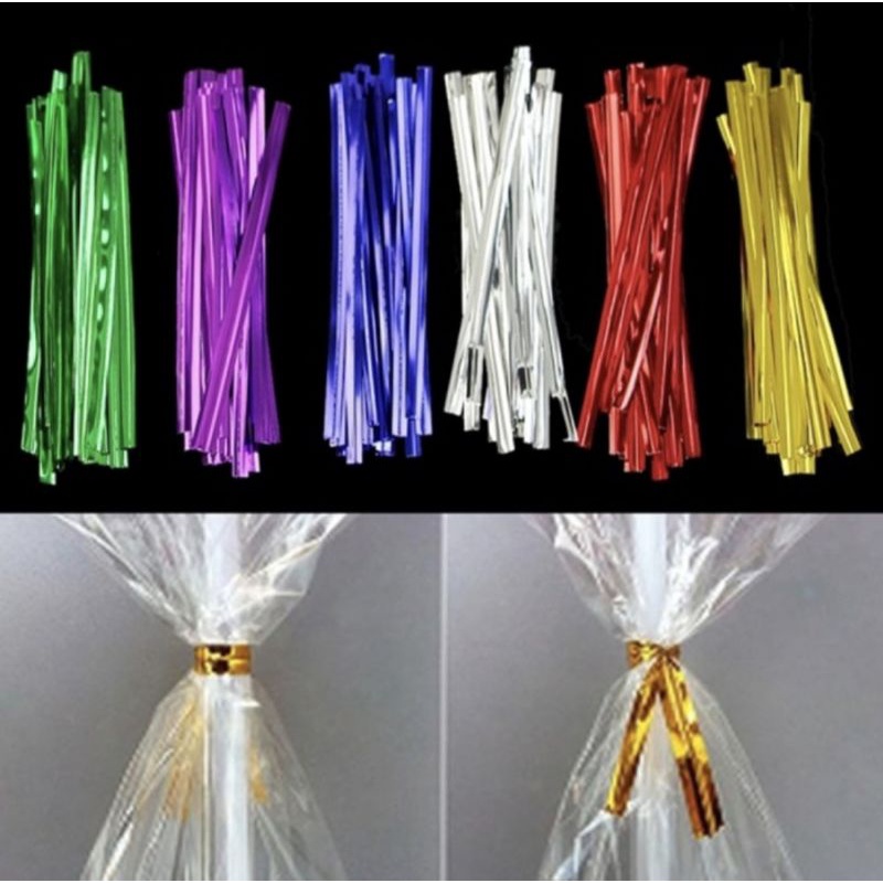 

PITA KAWAT isi 20 buah potongan | Twist Tie Wire 8cm Terbaik