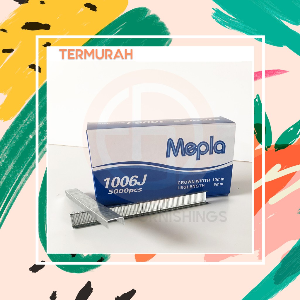 

PAKU TEMBAK 1006 J / ISI STAPLES TEMBAK 1006 J 5000PCS / STAPLES 1006J