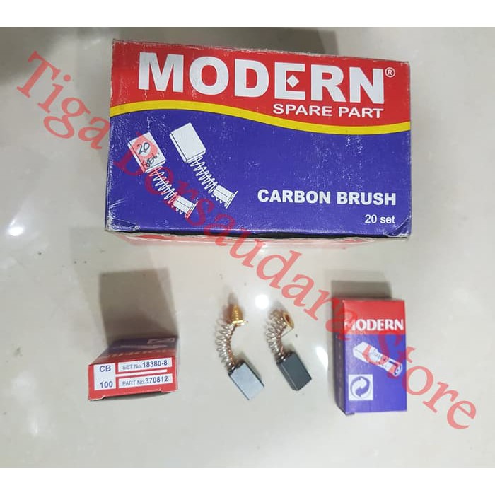 Carbon Brush CB Modern 100 Circle / Spul / Brostel / Arang