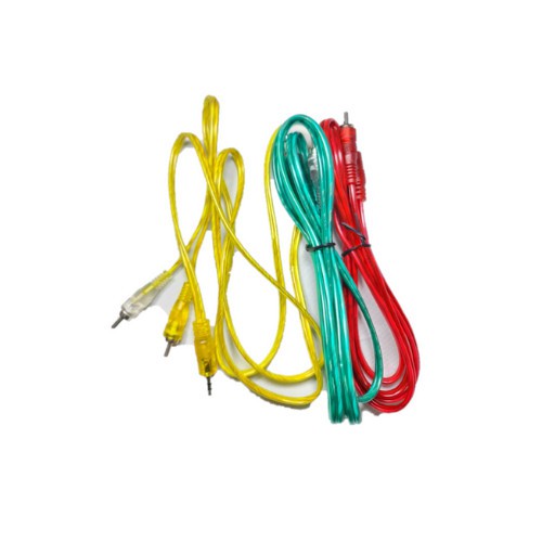 Kabel Aux Audio/RCA Transparan/ kabel audio rca 2 To 1 panjang 1.5M / 5 mtr