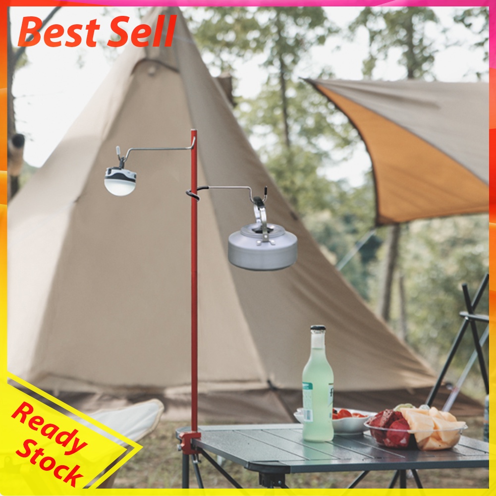 Stainless Steel Light Stand Holder Hooks Portable Tent Pole Lamp Hanger