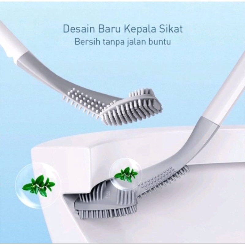 Sikat WC Silikon Golf Closed Silicon Brush