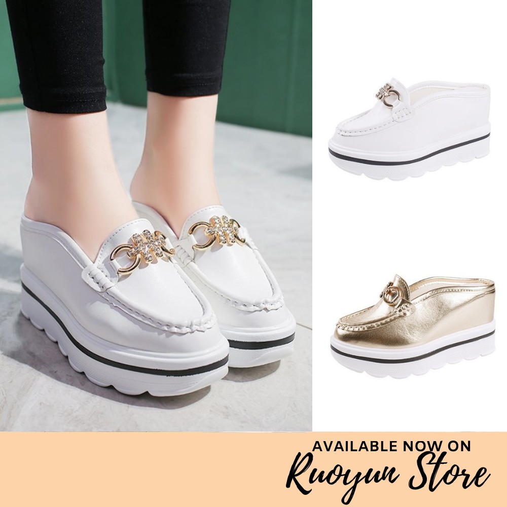 RYS - Muffin Sponge Sandal Wedges Sol Tebal Casual/Pesta - Ori Import