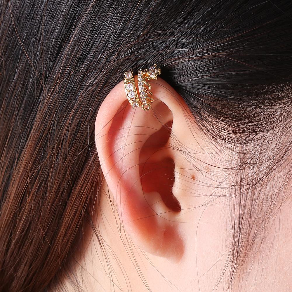 PREVA Cartilage Earring Rook Helix Piercing Cz Zircon Stainless Steel