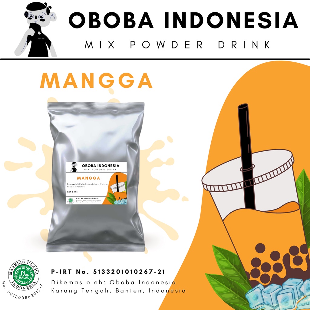 

Bubuk Minuman rasa Mangga 1 KG / Ice Blended - Bubble Drink - Bubble Tea - Powder Drink