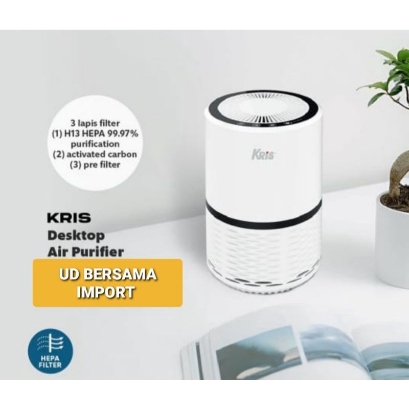 kris desktop air purifier penyaring filter udara 3 lapis HEPA